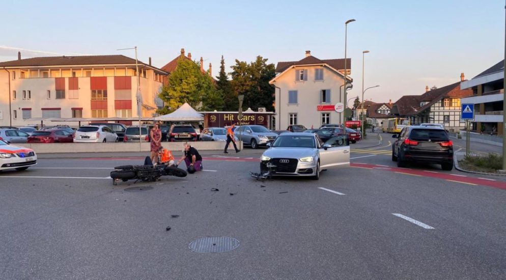 Motorradlenker verletzt sich bei Unfall in Sissach