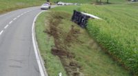 Schwerer LKW-Unfall in Pfaffnau fordert verletzten Chauffeur