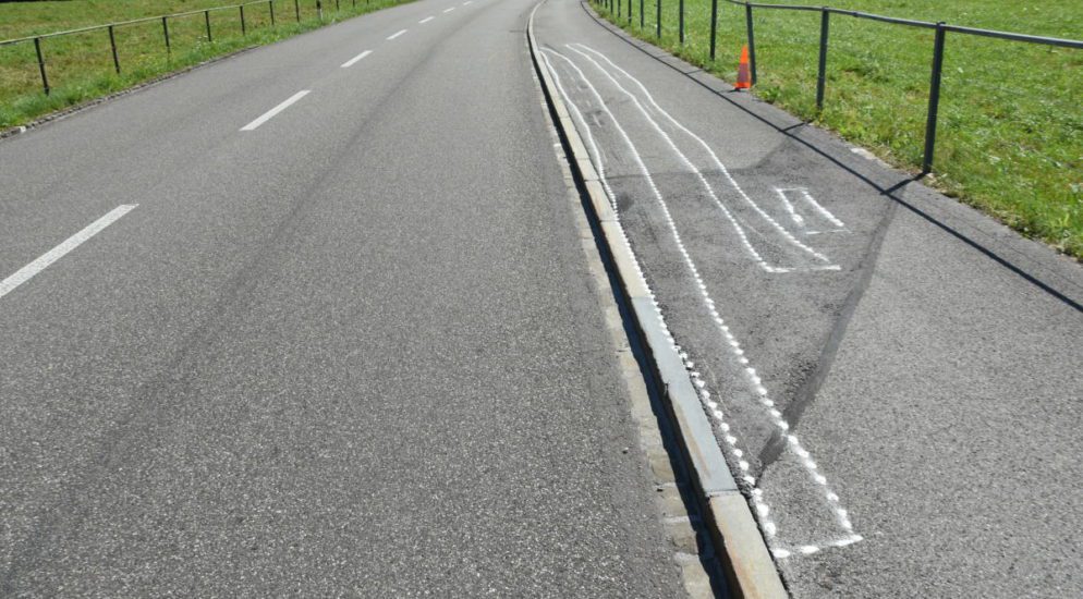 Motorradlenker bei Selbstunfall in Oberriet gestürzt