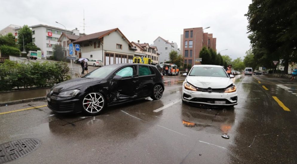 Zwei Verletzte bei Unfall in St.Gallen