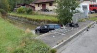 Selbstunfall in Malters LU - Auto aus Bachbett geborgen