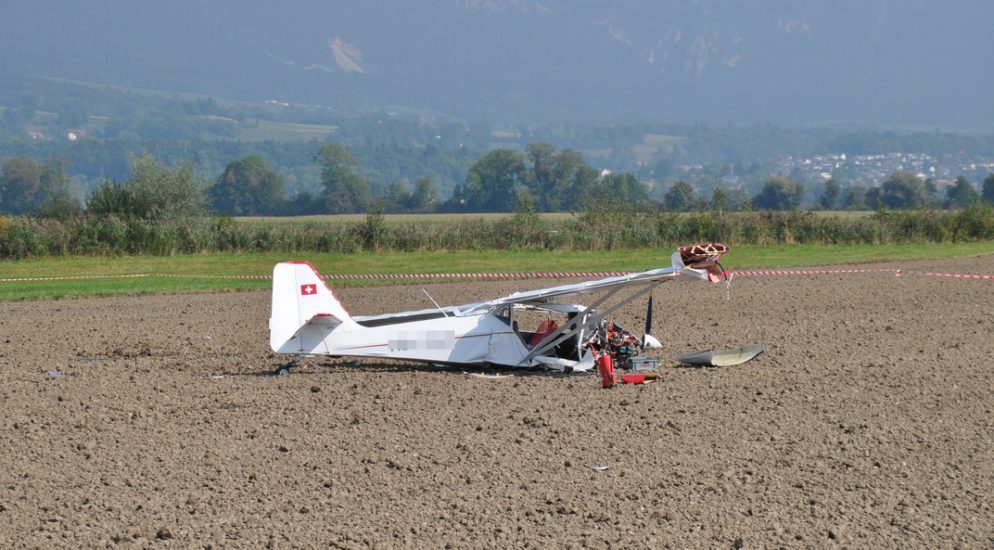 Flughafen Grenchen SO - Pilot bei Notlandung verletzt