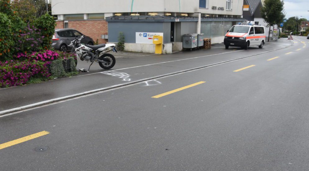 Unfall St.Gallen Motorrad
