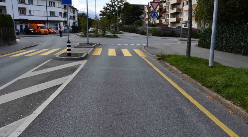 Chur: Verkehrsunfall zwischen Lieferwagen und Fahrradfahrerin