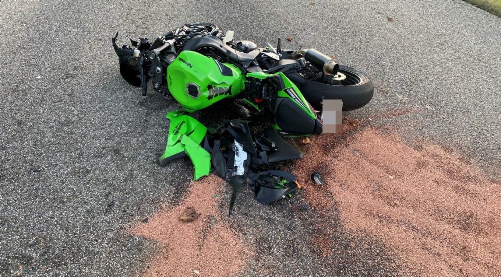 Oberhof: Motorradlenker schwer verunfallt