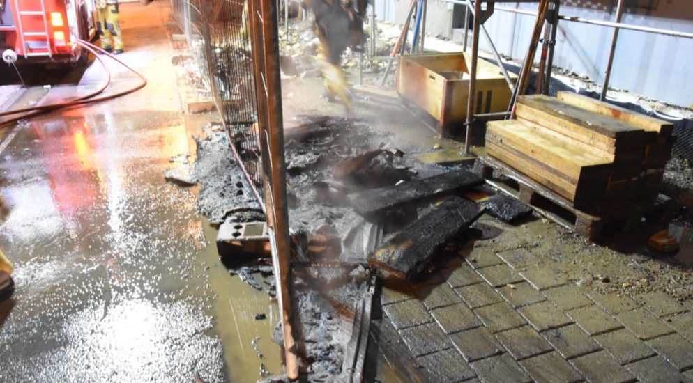 Baustellen-Toilette in Wil SG in Brand gesteckt