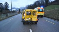 Heftiger Unfall zwischen zwei Lieferwagen in Laupersdorf SO