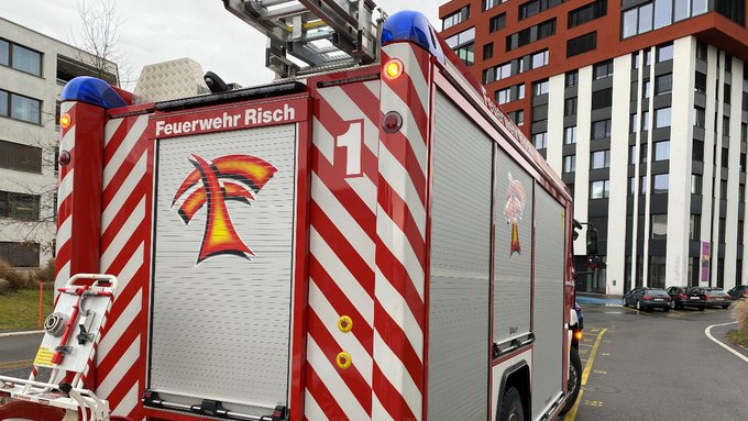Feuerwehreinsatz durch Wärmeschublade in Rotkreuz ZG