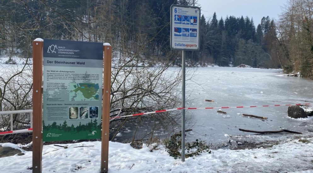 Kanton Zug: Achtung vor Eiseinbruch
