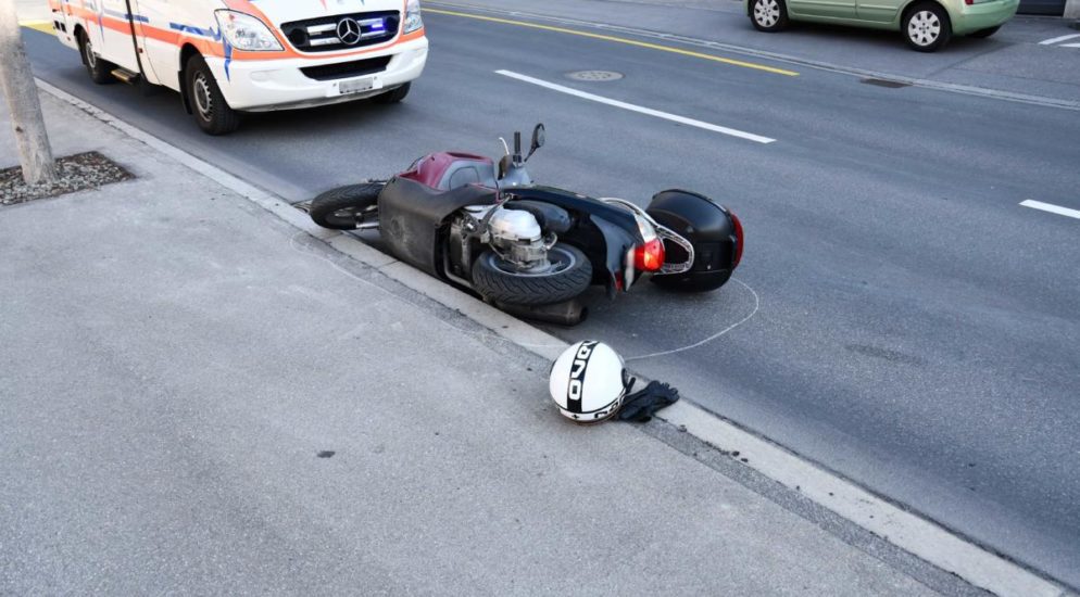 Motorradlenker nach Auffahrunfall in Chur verletzt