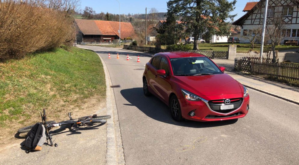Thundorf TG: Kollision zwischen Auto und E-Bike-Fahrer