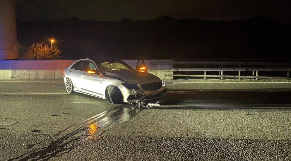 Würenlos AG - Heftiger Crash auf der Autobahn A1