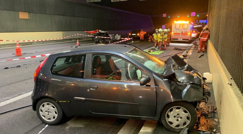 A1, Zürich: Sieben Verletzte bei schwerem Verkehrsunfall