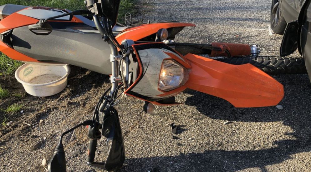 Motorradlenker bei Verkehrsunfall mit Auto verletzt