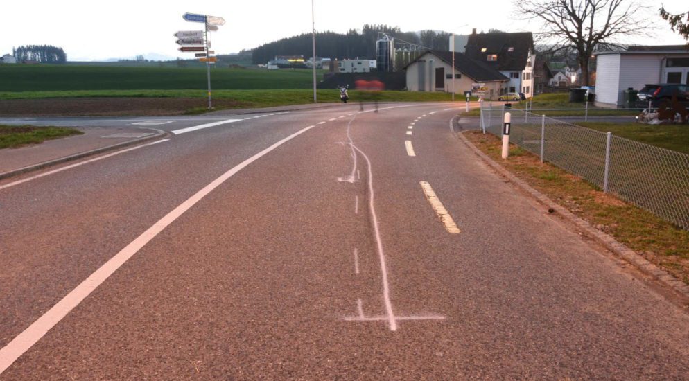 Motorradunfall in Lömmenschwil SG