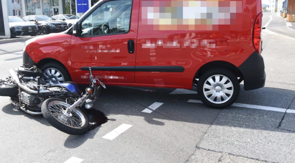 St. Margrethen SG: Motorradfahrer (37) verunfallt