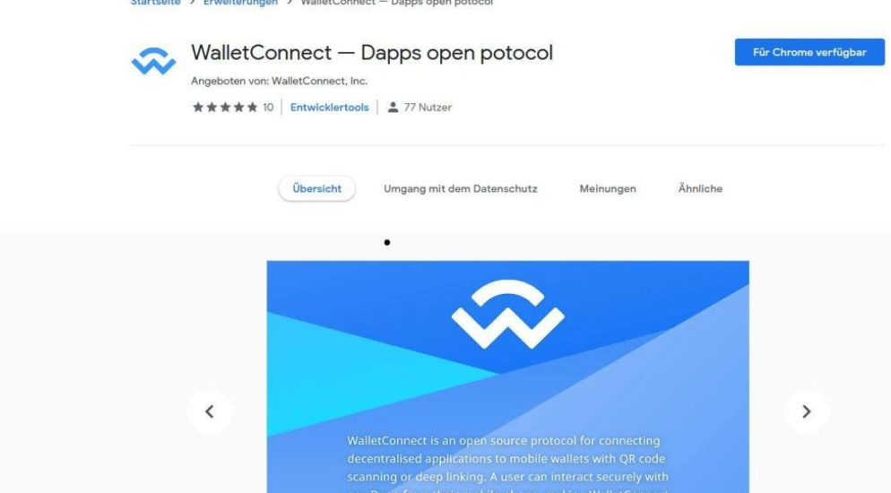 Falsche Chrome Erweiterung "WalletConnect" stiehlt Kryptogeld