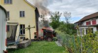 Brände Aarau AG: E-Bike und Schopf fangen Feuer