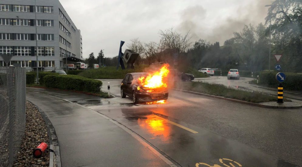 Autobrand in Oberbüren SG