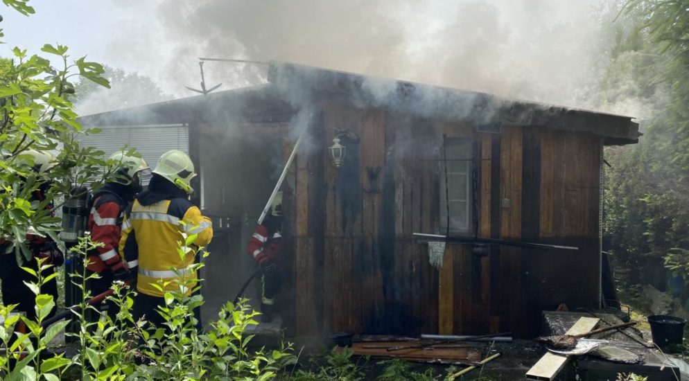 Schrebergartenhaus in Kreuzlingen TG gerät in Brand