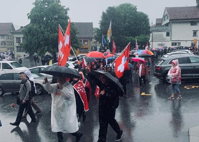 Unbewilligter Demonstrationszug durch Appenzell