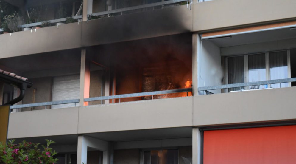 Balkonbrand in Kriens LU