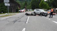 Unfall zwischen Auto und Motorrad in Mogelsberg SG