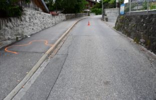 Chur GR: Schwerer Verkehrsunfall zwischen Radfahrerin und Fussgängerin