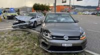Verkehrsunfall A1-Anschluss Oftringen AG: VW kracht in Skoda