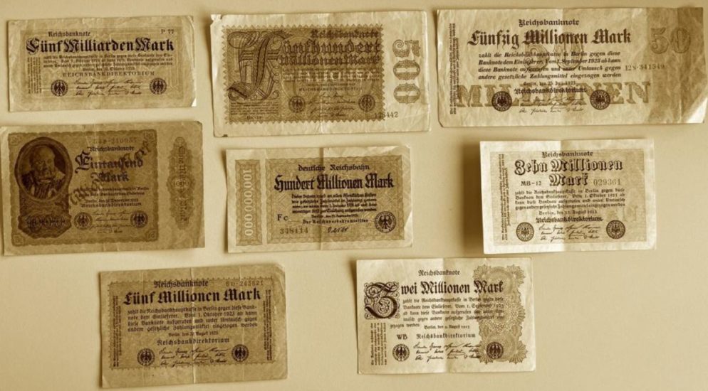 Alte Reichsbanknoten in Uster gefunden